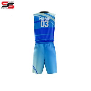 Uniformes de basket-ball réversibles imprimés par sublimation personnalisée fabricant nouveauté conception uniformes de basket-ball sportif - Product Image 2
