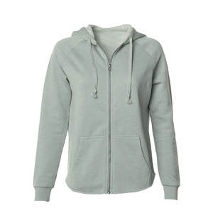 OEM High Quality Custom Hoodies 100% Cotton French Terry Ladies 3D Logo Puff Printing <b>Full</b> <b>Zip</b> <b>up</b> <b>Hoodie</b> - Product Image 4