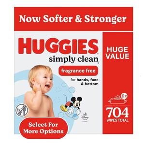 Lingettes Huggies de qualité supérieure avec une formule sûre et sans alcool pour les nouveau-nés et les peaux sensibles - Product Image 3