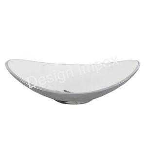 Haute émail bol vaisselle décorative bols multifonctions vente en gros Fruits salade affichage vaisselle bols de service forme ovale - Product Image 2