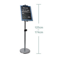 Cadre en fonte grise pour tableau d'affichage SYH pour présentoir de magasin