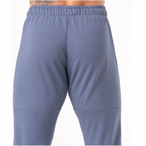 Pantalones de lona transpirables ligeros para hombre, cordón antiarrugas, estilo informal, patrón recto teñido liso, alto servicio OEM - Product Image 5