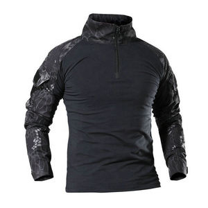 Nouveaux t-shirts à manches longues en plein air tactique Camouflage T-shirt chasse randonnée Camping T-shirt Camo séchage rapide avec propre logo - Product Image 1
