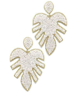 Boucles d'oreilles brodées de perles de rocaille Boucles d'oreilles design cactus d'Inde Boucles d'oreilles faites à la main pour femmes et filles d'Inde - Product Image 6