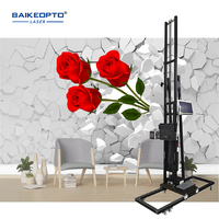 Langsung ke dinding mesin cetak Inkjet konstruksi rumah optik mesin cetak tinta Uv dinding 3d