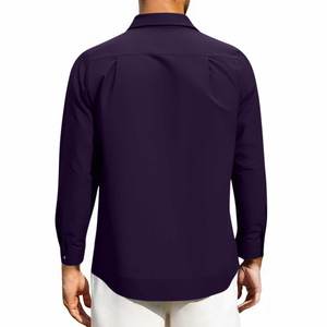 Camisas de Hombre para Uso Casual con Tela de Algodón Transpirable, Ajuste Cómodo para Uso Diario en la Oficina y Viajes - Product Image 4