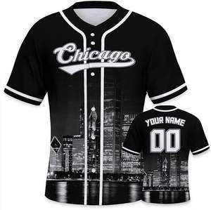 Camiseta de béisbol del equipo Uniforme de camiseta de béisbol de diseño libre personalizado para jóvenes de alta calidad - Product Image 4