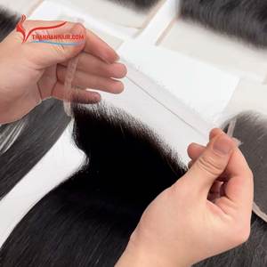 Extensiones de cabello humano natural sin procesar de encaje transparente 5x5 6x6 HD recto natural con cierre frontal de Vietnam - Product Image 2