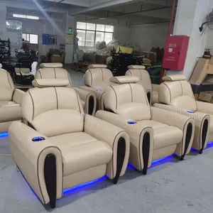 Özel elektrikli ev sineması Recliner kanepe sandalye Recliner koltuk sinema kanepe masaj fonksiyonu ile