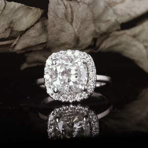 แหวนหมั้นเพชรวงแหวนสำหรับผู้หญิง - Product Image 2