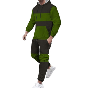 Survêtements pull personnalisés à prix réduit Vêtements pour hommes Streetwear Set 360gsm French Terry Cotton Hoodie Sweatshirt Jogger Sweats - Product Image 1