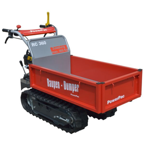Mini-Dumper RC360 con orugas de goma-Capacidad de carga de 360 kg, paredes laterales extensibles - Product Image 2