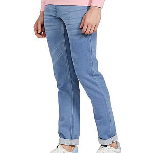 Pantalon en jean sur mesure pour hommes Pantalon en jean élégant et décontracté Baggy Straight pour hommes Pantalons en denim dernier modèle pour hommes - Product Image 3