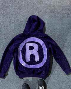 Sweat à capuche en molleton 100% coton pour homme, coupe classique, style urbain, écologique, entièrement brodé, uni, respirant - Product Image 2