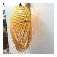 Lampe de plafond en herbe de mer faite à la main, luminaire unique et artistique en herbe de mer, abat-jour suspendu pour restaurants, cafés et hôtels