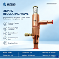 Yensun Bulk Supply KVR12-35 Régulateur de pression de condensation en cuivre, Vanne de régulation à économie d'énergie 220-240V pour refroidisseur industriel