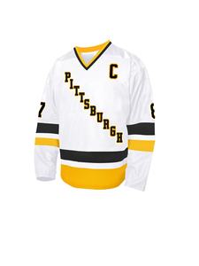 Camiseta de Hockey sobre Hielo para Hombre # Chaqueta deportiva holgada para todas las estaciones con el nombre de Crosby y el número 87 como logotipo decorativo. - Product Image 1