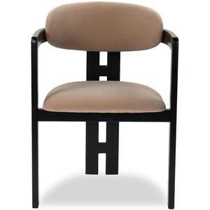 Modern Solid Wood Dining Armchair Upholstered Seat and Back Dining <b>Chair</b> for Home Hotel <b>Restaurant</b> - Product Image 3