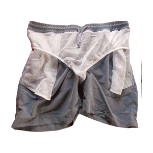 Pantalon de plage en polyester microfibre 100% décontracté pour homme, avec fermeture à glissière, confortable, short en coton 100%, toile solide écologique, plage - Product Image 4