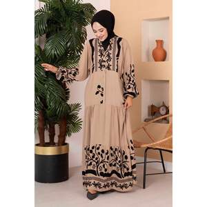 Marina fantasia viscosa Hijab abito viscosa visone sciarpe tradizionali & scialli - Product Image 6