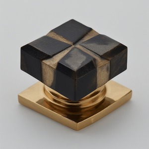 Premium Metal <b>Door</b> <b>Knob</b> With Distressed <b>Black</b> Finish Uneven Round Form Artisan Crafted For Decorative Interiors - Product Image 2