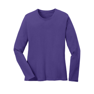 Top corto de manga larga con cuello redondo para mujer, camiseta informal sólida holgada para entrenamiento, Jersey recortado para mujer - Product Image 6