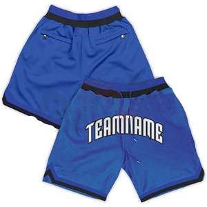 Short de basketball brodé sur mesure à motif solide avec poches Short d'équipe en maille écologique Prix de gros - Product Image 3