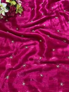 Dernier modèle de sari indien, tendance, classique, en soie pure, magnifique travail à la main Katdana, dernier design, vêtements ethniques, sexy et élégant - Product Image 4