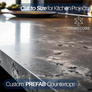Prime Core Custom Kitchen Bathroom Vanity Tops <b>Artificial</b> <b>Stone</b> Eco-Friendly Non-Toxic Contemporary Carrara Calacata Hotel - Product Image 1