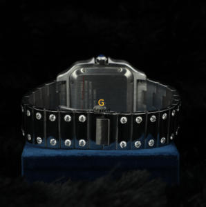 นาฬิกาฮิปฮอปประดับเพชรสำหรับผู้ชายดีไซน์หน้าปัดแบบกำหนดเองได้สีสดใสตัดเป็นพิเศษ - Product Image 6