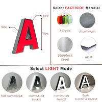 Enseignes 3D lumineuses en PVC étanche avec logo en aluminium, lettres à LED sans bordure, bandes LED pour la décoration de bureaux, voitures, entreprises et hôpitaux