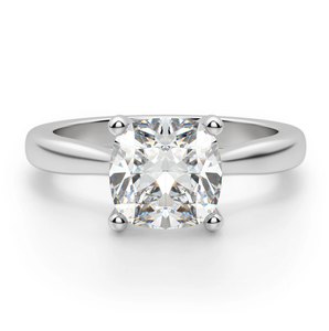 Anillo de compromiso de solitario Moissanite con corte de cojín para mujer, nuevo diseño, anillo de boda y fiesta de plata esterlina - Product Image 1