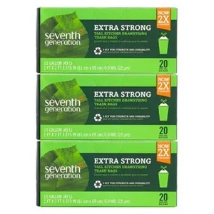 ถุงขยะแบบมีเชือกผูกสำหรับครัว รุ่นที่เจ็ด ขนาดใหญ่ 60 ใบ - Product Image 1