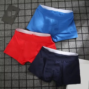 Venta al por mayor de Calzoncillos Bóxer personalizados para hombre, ropa interior de tejido de punto transpirable suave, pantalones cortos cómodos a la moda, en la cintura Logo, proveedor OEM - Product Image 3