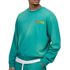 เสื้อสเวตเชิ้ตผ้าเฟรนช์เทอร์รี่ทรงโอเวอร์ไซส์ สไตล์สตรีทแวร์ ไหล่ตก แบบสั่งทำพิเศษ คุณภาพสูง ทนทานต่อการซักด้วยน้ำยาฟอกสี - Product Image 1