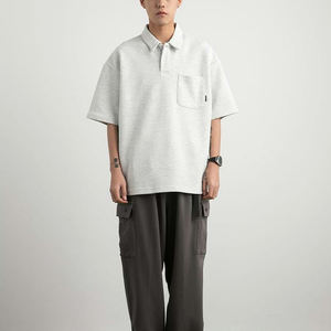 Fabricant professionnel, fabrication en usine, chemises décontractées surdimensionnées pour hommes, quart de boutonnière, service OEM personnalisé - Product Image 2