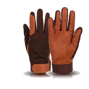 Guantes de Equitación de Cuero con Logotipo Personalizado, Transpirables y Resistentes al Desgaste, para Niños y Adultos, Venta Caliente del Fabricante - Product Image 2