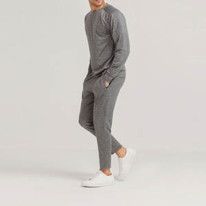 Conjuntos Deportivos Casuales para Hombre de Alta Calidad, 2 Piezas, Color Sólido, Invierno, Secado Rápido, Transpirable, Ligero - Product Image 3