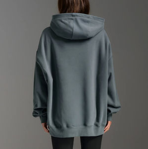 Sweats à capuche et sweats pour femmes épaule tombante hiver automne pull actif chaud polaire à capuche personnalisé faire des sweats à capuche en gros - Product Image 2