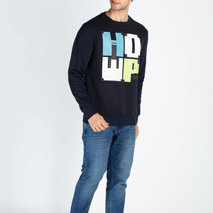 Vêtements décontractés Mode unique Logo personnalisé Hommes Sweat basique en coton mélangé Manches longues Séchage rapide Hommes Sweat Fabriqué au Pakistan - Product Image 4