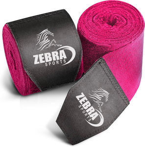 Logotipo personalizado estampado MMA boxeo mano envuelve ecológico transpirable algodón personalizable longitud cinta de dedo para Muay Thai Kick Boxing - Product Image 2