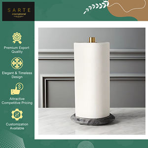 Superior Quality Custom Logo Eco-Friendly Durable Modern Design Marble Metal Kitchen <b>Tissue</b> <b>Paper</b> Holder for Home Hotel Use - Product Image 5