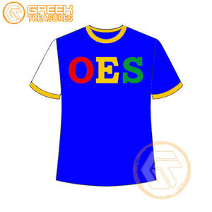 T-shirt Ordre de l'étoile de l'Est en gros Vêtements en jersey de coton T-shirt OES respirant de haute qualité Vêtements grecs pour femmes - Product Image 1