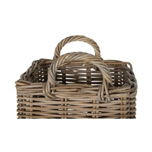 Tall <b>square</b> Rattan <b>basket</b> Handmade Storage <b>Basket</b> Wholesale eco-friendly Made in Viet Nam - Product Image 3