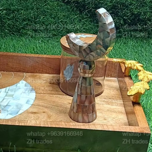 Juego de Frascos de Acrílico Artesanal con Bandeja de Incrustaciones de Madera, Edición de Regalo Empresarial Clásica de Lujo de 150 ml - Product Image 1