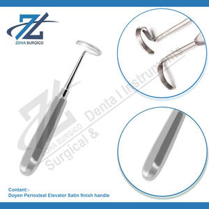Doyen Instruments chirurgicaux dentaires Finition satinée Ascenseur périosté avec ascenseur Costal en acier inoxydable Poignées de haute qualité - Product Image 3