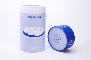 Boîte cylindrique écologique sur mesure Papier kraft et tube de papier d'art Avantage UV avec feuille et gaufrage pour oreiller de sieste - Product Image 4