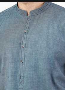 Shalwar Kameez pour hommes élégants en tissu de qualité supérieure de couleur unie classique pour une tenue pakistanaise décontractée shalwar kameez - Product Image 4