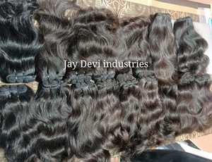 Double trame du fabricant cuticule alignée vague d'eau indienne paquets de cheveux profonds cheveux Remy bruts pas de perte de déchirure vague lâche - Product Image 6