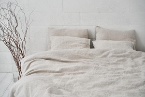 Juego de Edredón de Lino Europeo de Lujo de 3 Piezas, 200 Hilos, Antiestático, Incluye 2 Fundas de Almohada, Diseño Sólido, Personalizable para Hogar y Hotel - Product Image 4